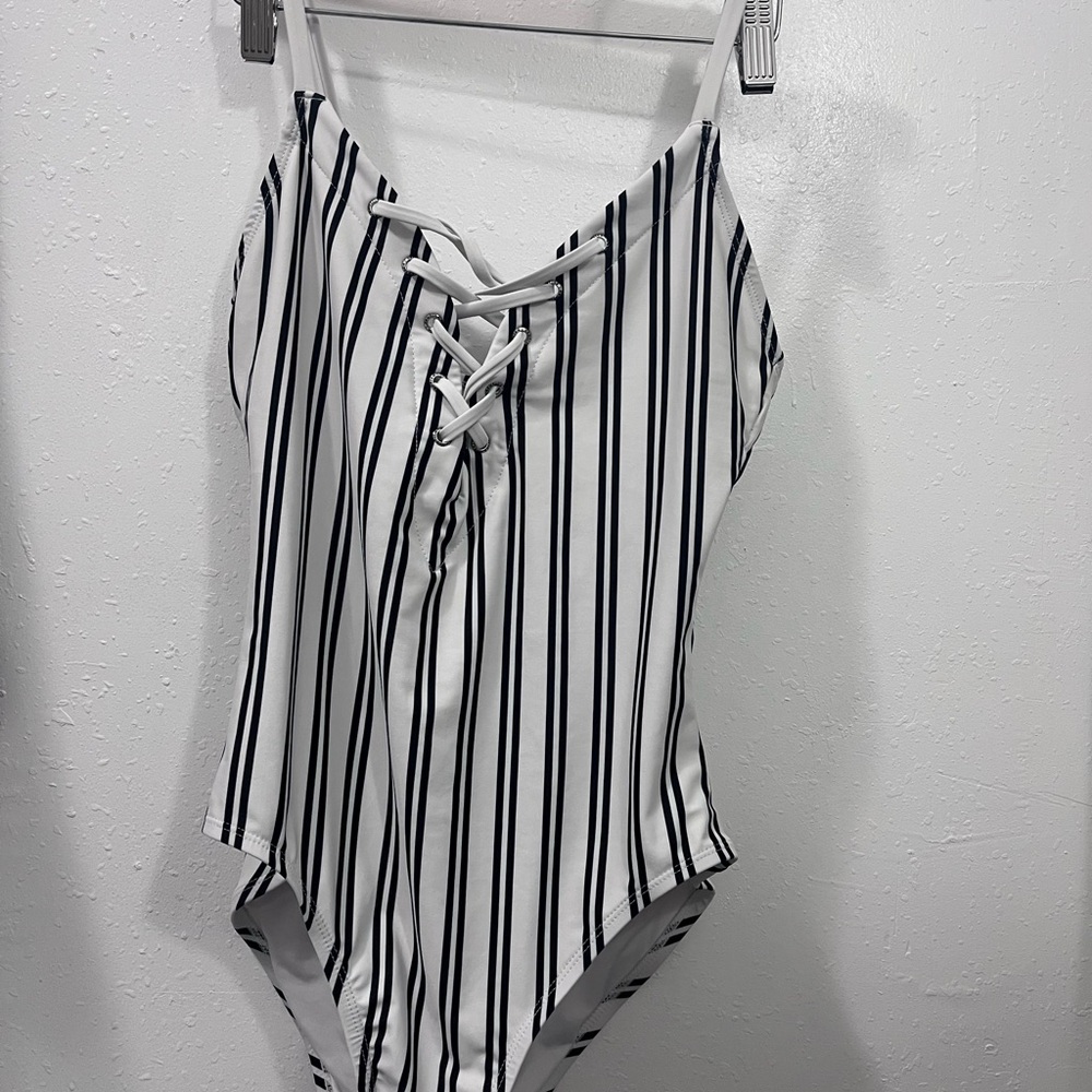 Nautica Black and White swimsuit